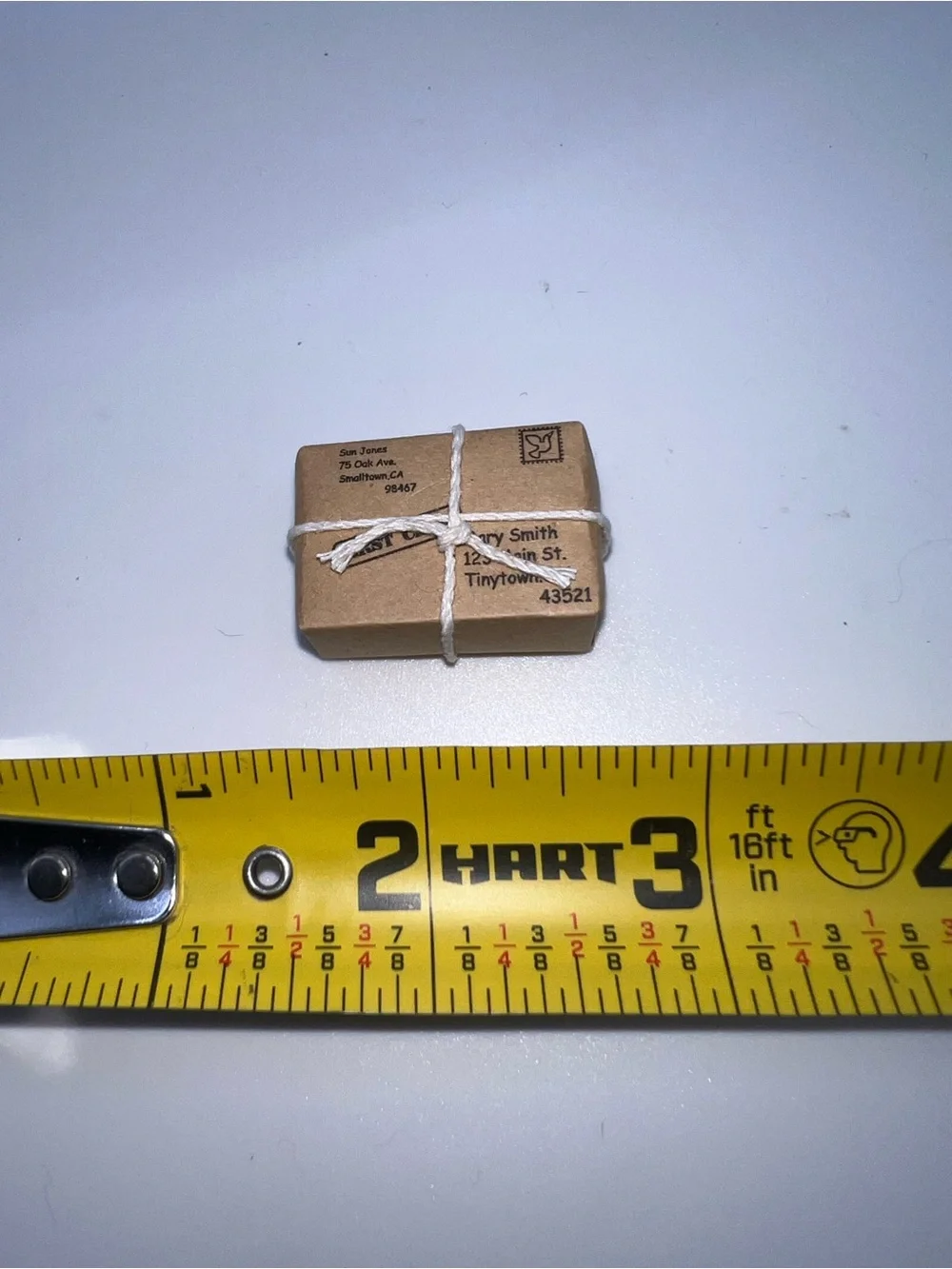 Mini Kraft Gift Box with White Twine